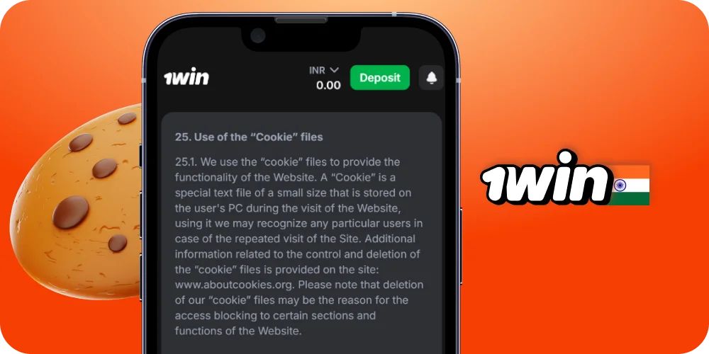 User cookie policy at 1Win Indi